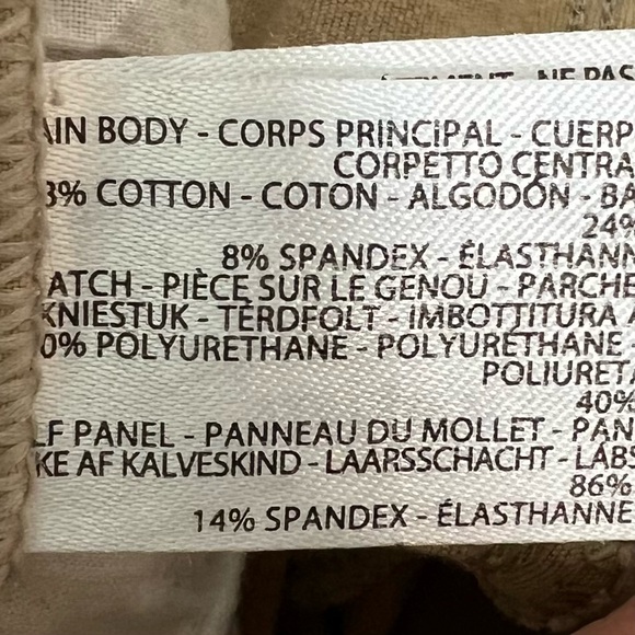 Kids Ariat Heritage Euroseat Knee Patch Riding Breeches Tan Size 12 - Picture 10 of 10